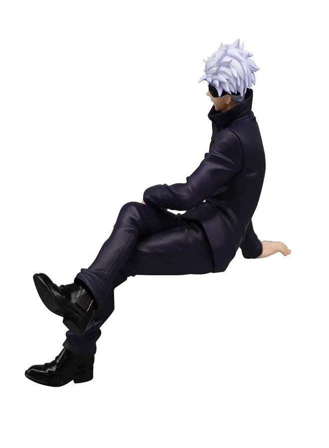 Trunkin Jujutsu Kaisen Sitting Gojo Satoru Anime Figure Action Figure PVC Collectible Model Toy Statue Gift Manga Weeb 13 Cms Figurine, Multicolor - Image 5